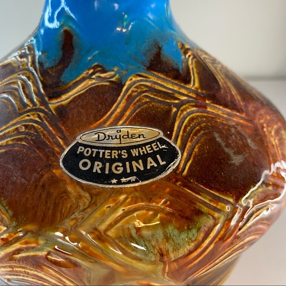 Dryden Potter’s Wheel Drip Colorful Paint Glazed Vase - Picture 2 of 7